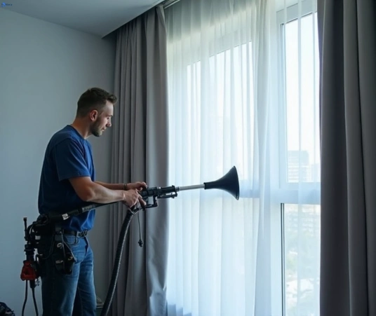 Professional commercial curtain cleaning process equipment Matty Curtain Cleaning oatley-nsw