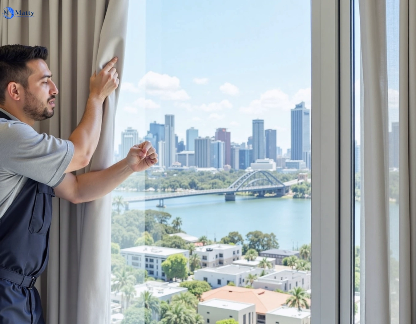 Professional curtain steam cleaning service oatley-nsw QLD by Matty Curtain Cleaning